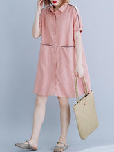 Casual Cotton Shirt Dress